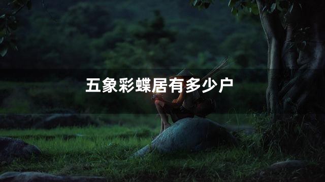 五象彩蝶居有多少户