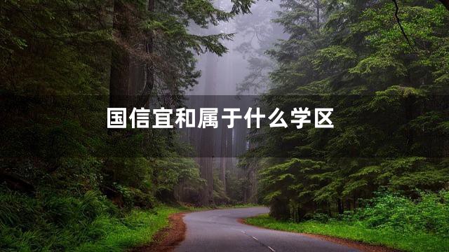 国信宜和属于什么学区
