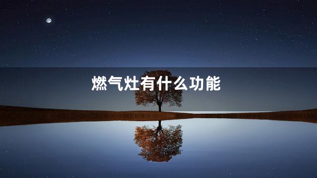 燃气灶有什么功能