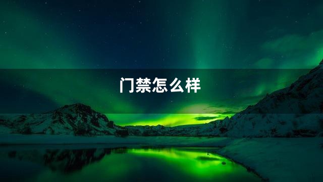 门禁怎么样