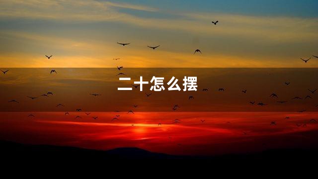 二十怎么摆