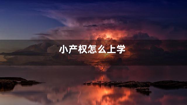 小产权怎么上学