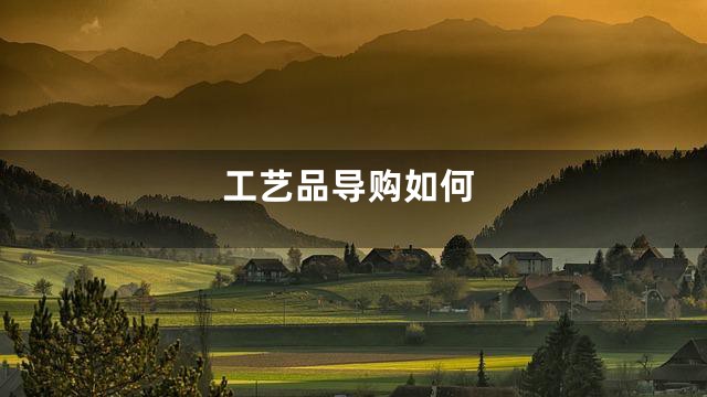 工艺品导购如何