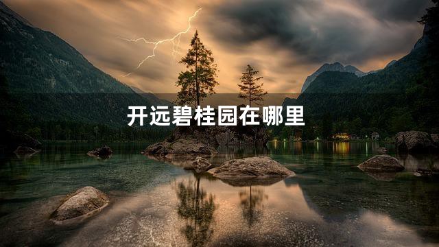 开远碧桂园在哪里