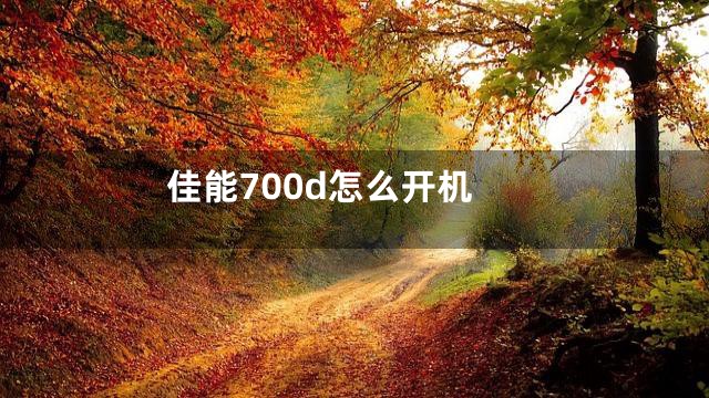 佳能700d怎么开机