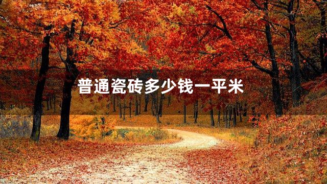 普通瓷砖多少钱一平米