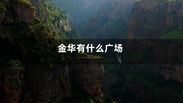 金华有什么广场