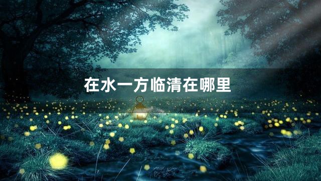 在水一方临清在哪里