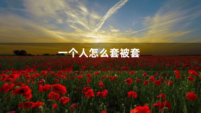 一个人怎么套被套