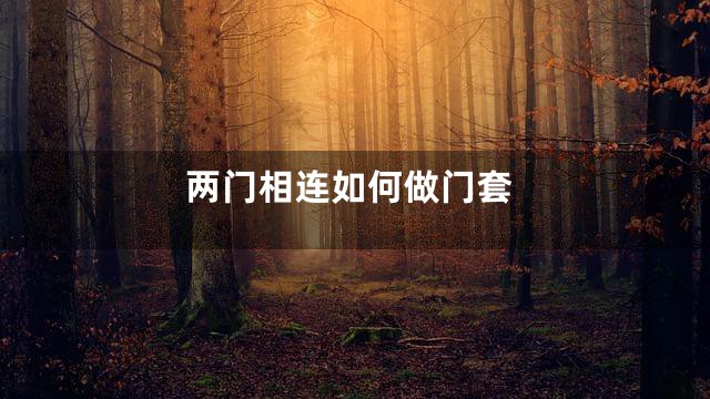 两门相连如何做门套