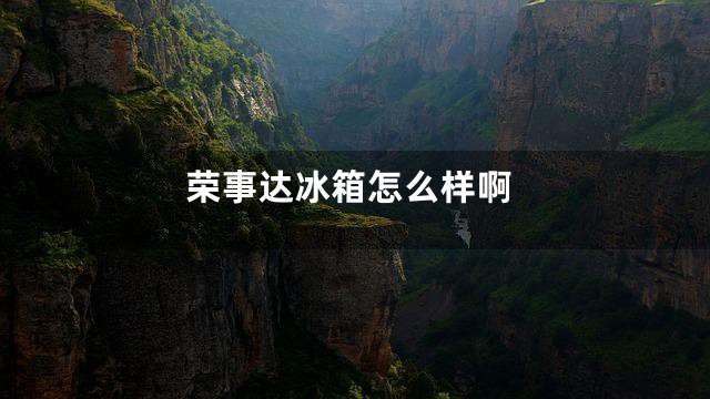 荣事达冰箱怎么样啊