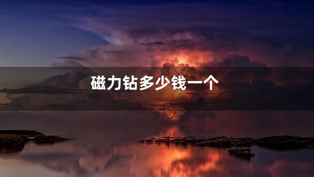 磁力钻多少钱一个