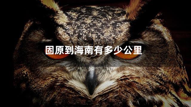 固原到海南有多少公里