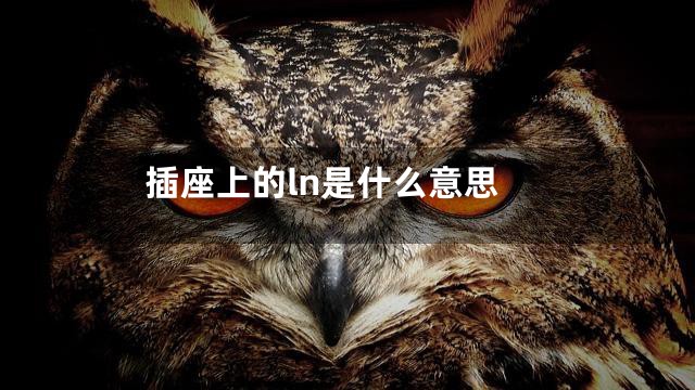 插座上的ln是什么意思