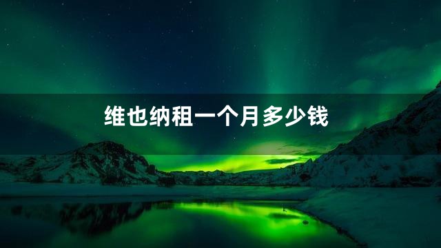 维也纳租一个月多少钱