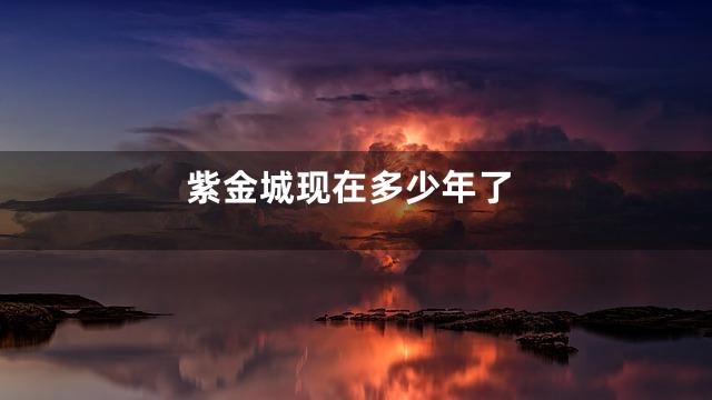 紫金城现在多少年了