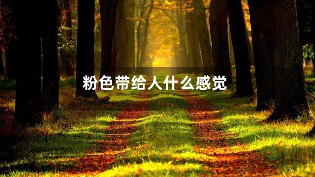 粉色带给人什么感觉