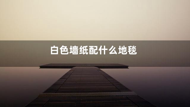 白色墙纸配什么地毯