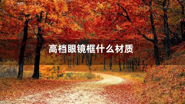 高档眼镜框什么材质
