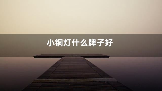 小铜灯什么牌子好