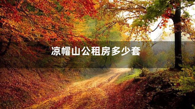 凉帽山公租房多少套