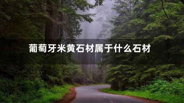 葡萄牙米黄石材属于什么石材