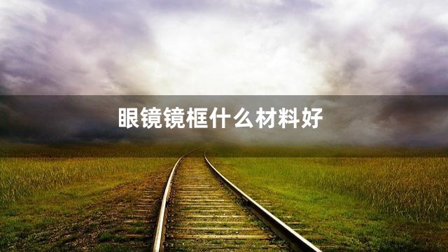 眼镜镜框什么材料好