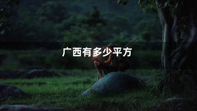 广西有多少平方