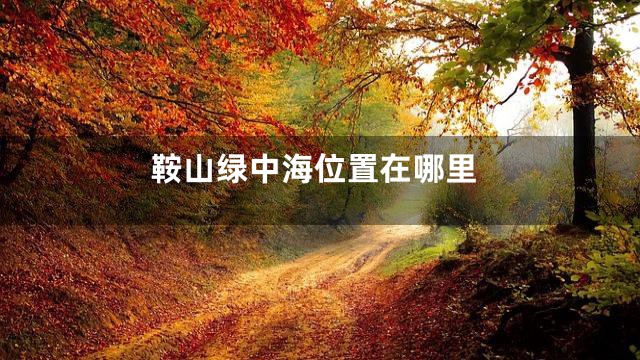 鞍山绿中海位置在哪里