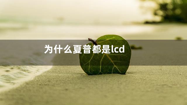 为什么夏普都是lcd