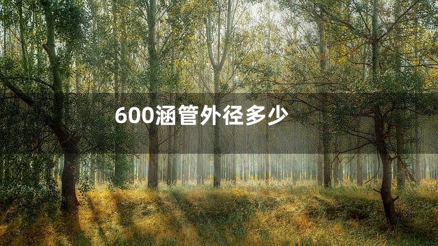 600涵管外径多少