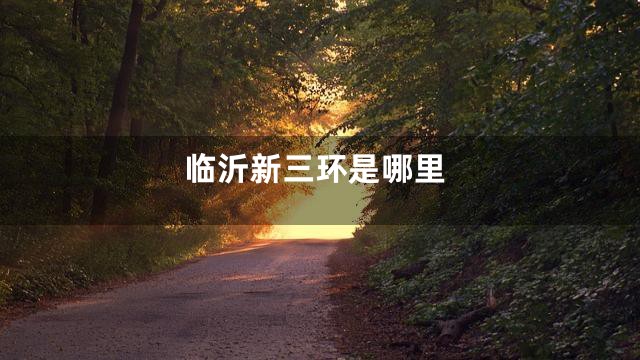 临沂新三环是哪里