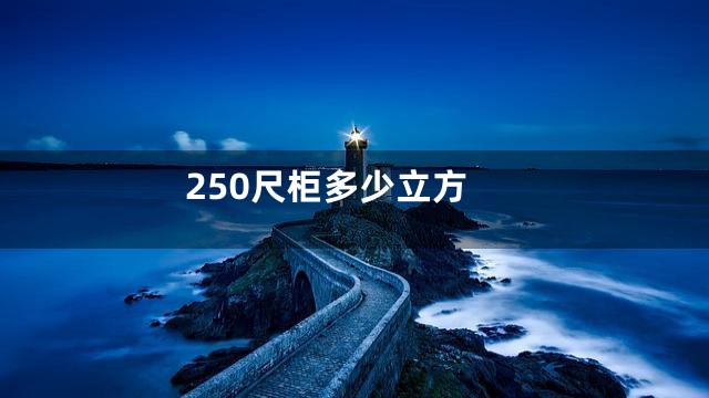 250尺柜多少立方