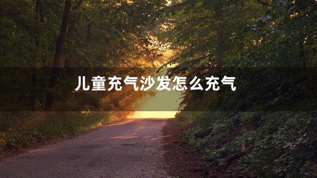 儿童充气沙发怎么充气