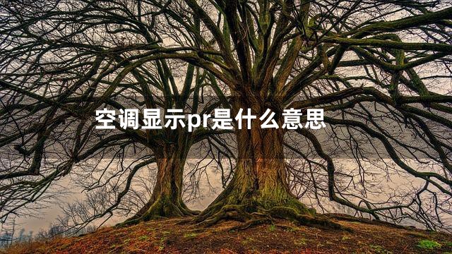 空调显示pr是什么意思