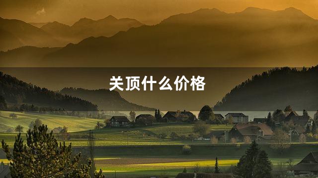 关顶什么价格