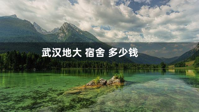 武汉地大 宿舍 多少钱