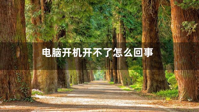 电脑开机开不了怎么回事