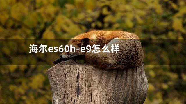 海尔es60h-e9怎么样
