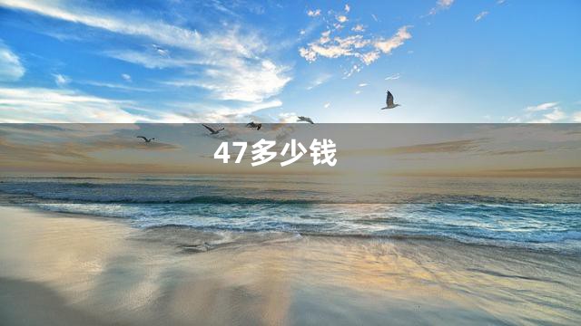 47多少钱