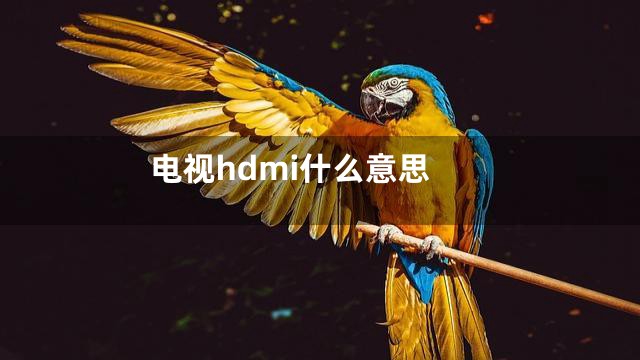 电视hdmi什么意思