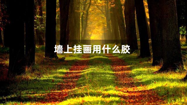 墙上挂画用什么胶