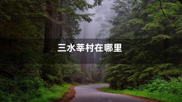 三水莘村在哪里
