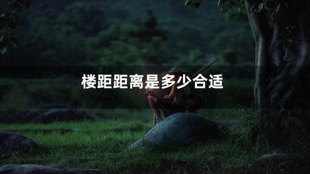 楼距距离是多少合适