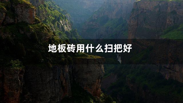 地板砖用什么扫把好