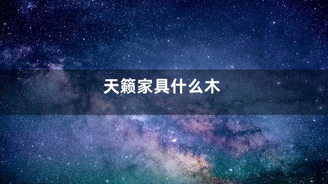 天籁家具什么木