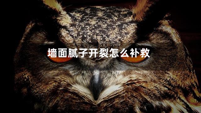 墙面腻子开裂怎么补救