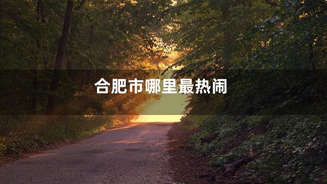合肥市哪里最热闹