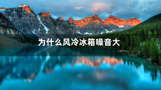 为什么风冷冰箱噪音大