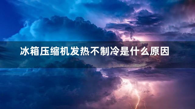 冰箱压缩机发热不制冷是什么原因